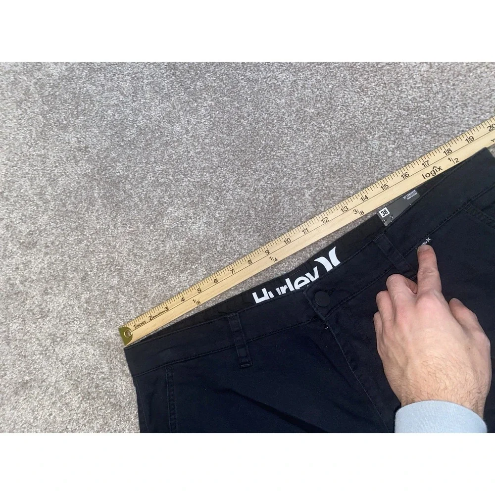 Hurley CTN Twill Walk Shorts Mens 38 Black Chino 9
